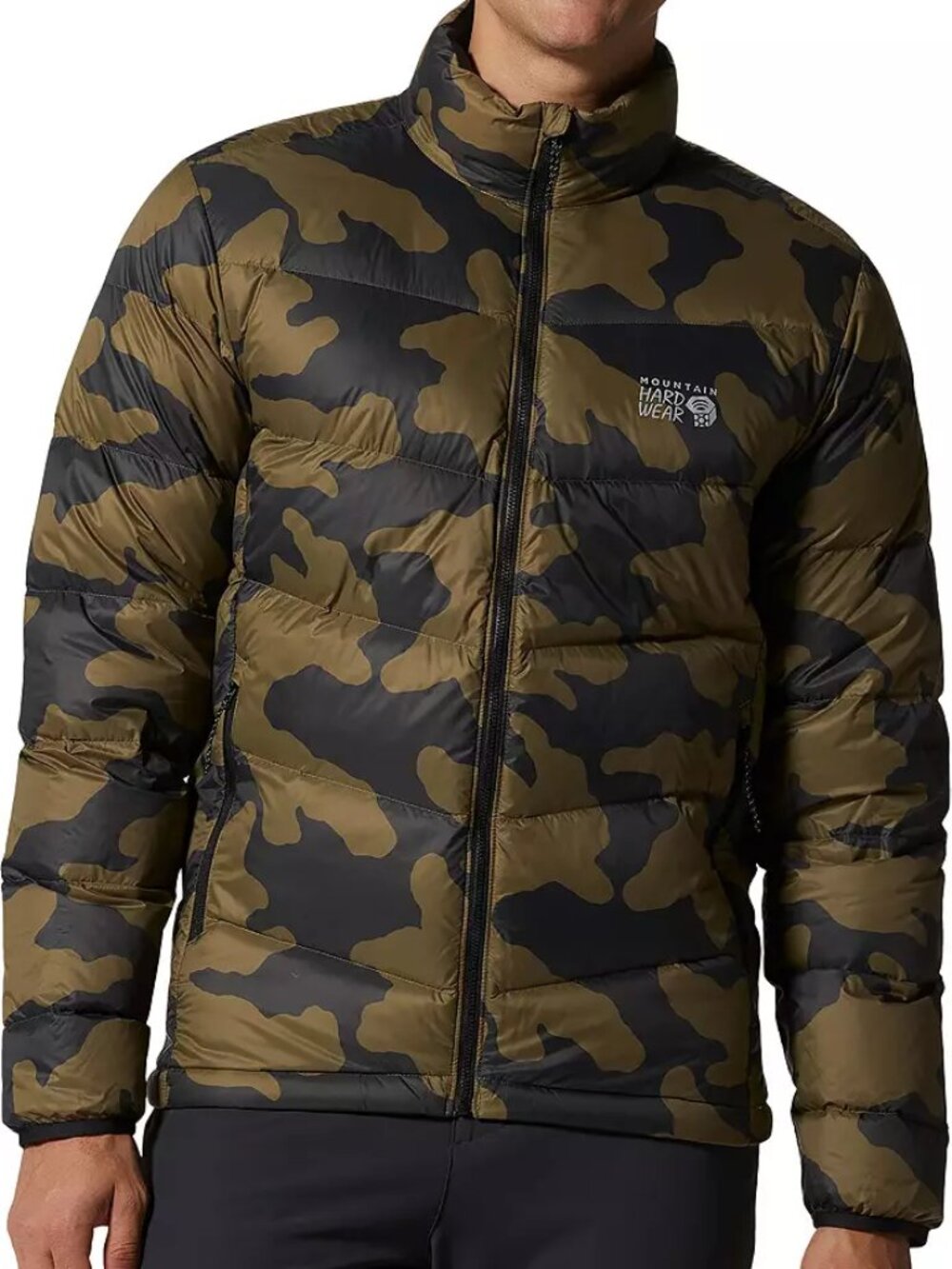 Mountain Hardwear Men's Mt. Eyak Packable Down Jacket Raw Clay Camo Size S